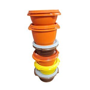 Tupperware Vintage servalier bowls with star burst seals